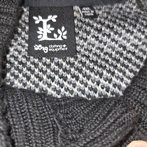 LRG Men's Black and Gray Cardigan Sweater - Picture 7 of 7